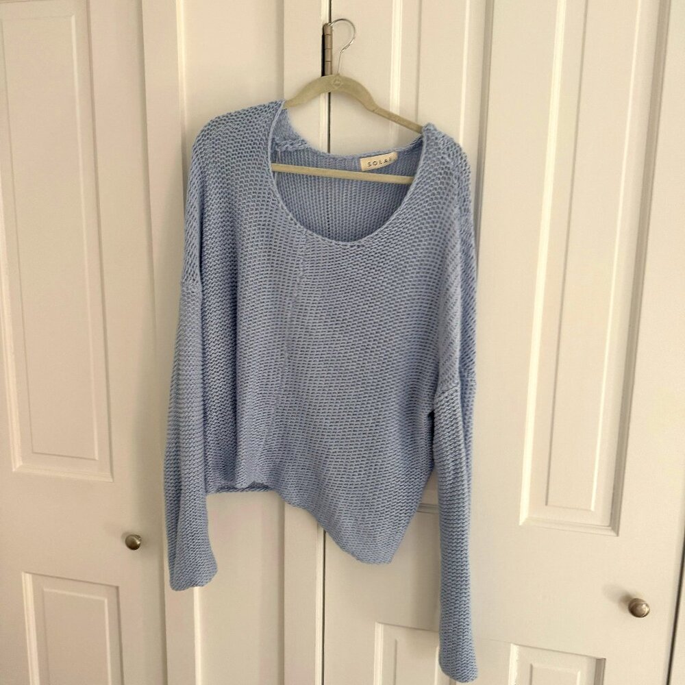 Solai Oversized Blue Sweater